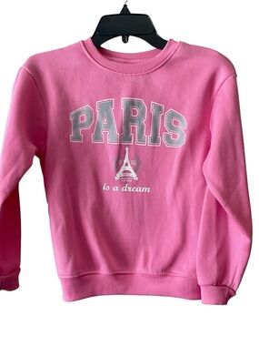 Pink Velvet Paris Graphic Crewneck Sweatshirt
